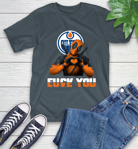 NHL Edmonton Oilers Deadpool Love You Fuck You Hockey Sports T-Shirt 11 NHL Edmonton Oilers Deadpool Love You Fuck You Hockey Sports T-Shirt - Image 11