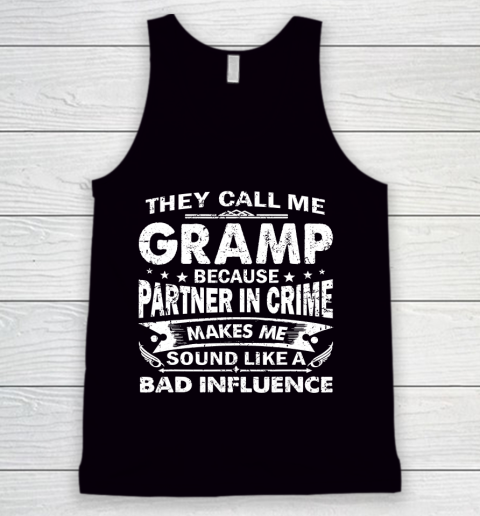 Father gift shirt Mens Funny They Call Me Gramp Distressed Father's Gift T Shirt Tank Top