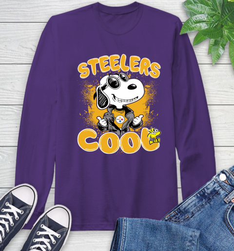 NFL Football Pittsburgh Steelers Cool Snoopy Shirt Long Sleeve T-Shirt 5