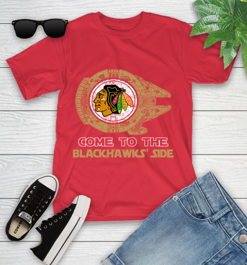 NHL Come To The Chicago Blackhawks Wars Hockey Sports Youth T-Shirt 13