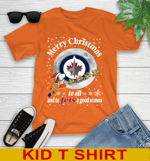 Winnipeg Jets Merry Christmas To All And To Jets A Good Season NHL Hockey Sports Youth T-Shirt 8