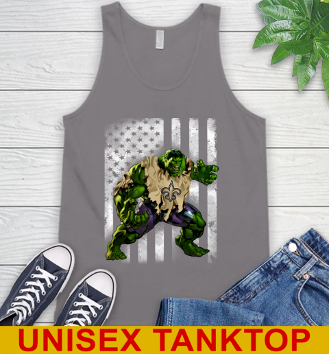 New Orleans Saints Hulk Marvel Avengers NFL Football American Flag Tank Top 6