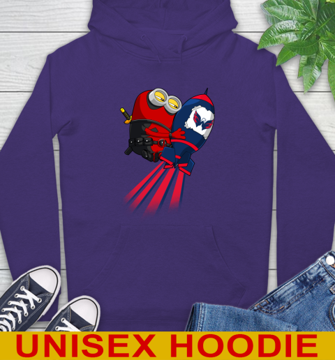 NHL Hockey Washington Capitals Deadpool Minion Marvel Shirt Hoodie 5