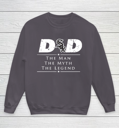 Chicago White Sox MLB Baseball Dad The Man The Myth The Legend Youth Sweatshirt 5