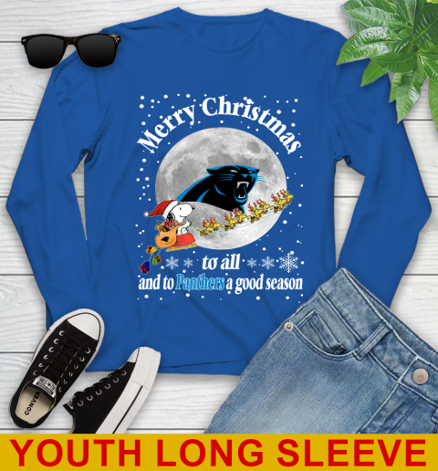 Carolina Panthers Merry Christmas To All And To Panthers A Good Season NFL Football Sports Youth Long Sleeve 10