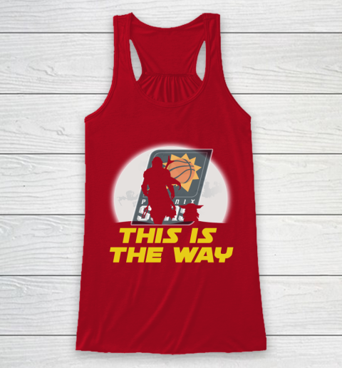 Phoenix Suns NBA Basketball Star Wars Yoda And Mandalorian This Is The Way Racerback Tank 4