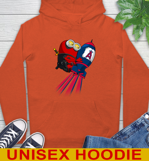 MLB Baseball Los Angeles Angels Deadpool Minion Marvel Shirt Hoodie 4
