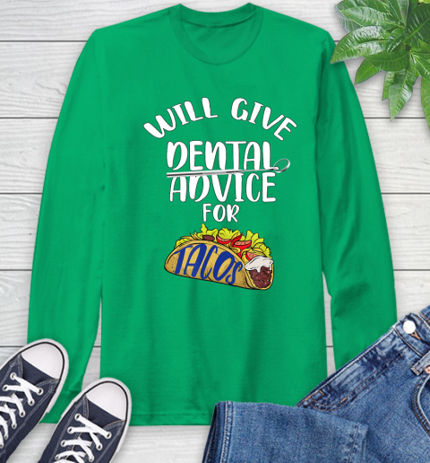 Nurse Shirt Will Give Dental Advice For Tacos Funny Dentist Gift T Shirt Long Sleeve T-Shirt 10 Nurse Shirt Will Give Dental Advice For Tacos Funny Dentist Gift T Shirt Long Sleeve T-Shirt - Image 10