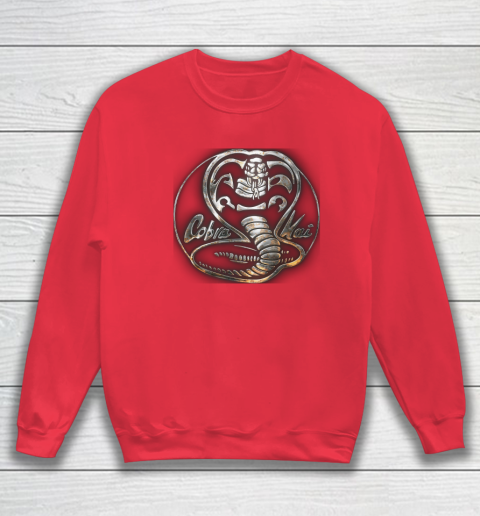 Cobra Kai Rusted Steel Snake Logo Sweatshirt Tee For Sports