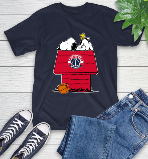 Washington Wizards NBA Basketball Snoopy Woodstock The Peanuts Movie T-Shirt 4