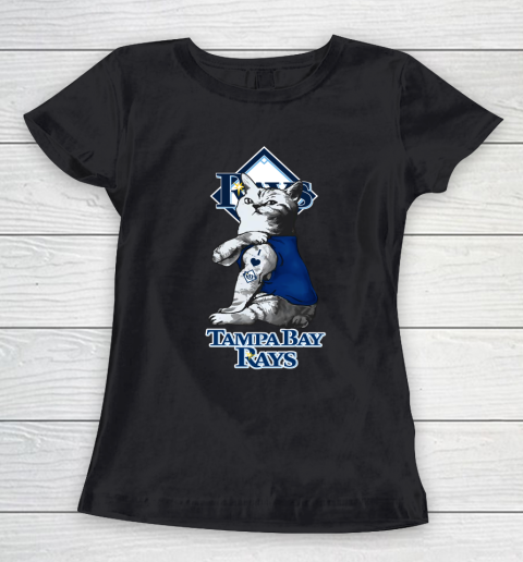 MLB Baseball My Cat Loves Tampa Bay Rays Women's T-Shirt