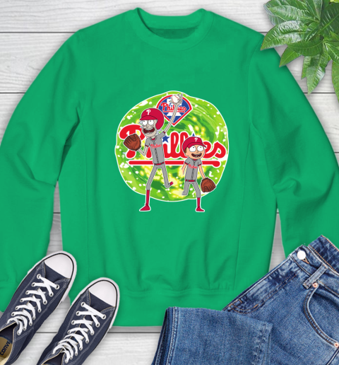 MLB Philadelphia Phillies Rick And Morty Baseball Sports Sweatshirt 6