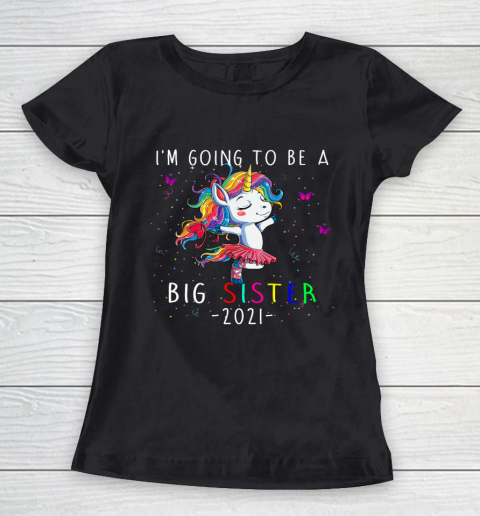 I m Going To Be A Big Sister Unicorn Cute Girls Gift Women's T-Shirt