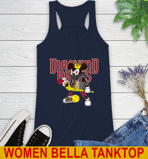 Arizona Diamondbacks MLB Baseball Mickey Peace Sign Sports Racerback Tank 11