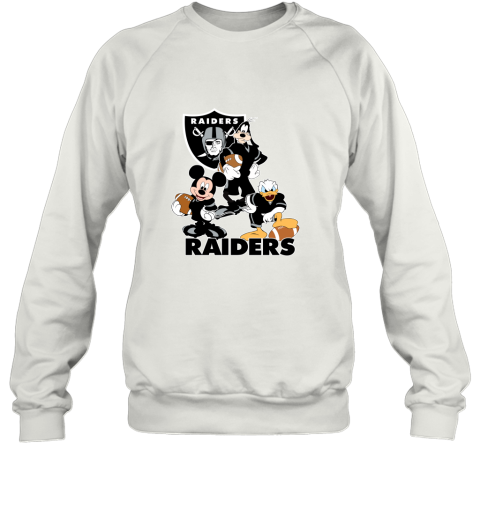 Mickey Donald Goofy The Three Oakland Raiders Football Shirts Sweatshirt