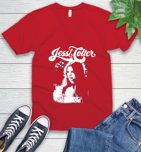 Jessi Colter V-Neck T-Shirt 6