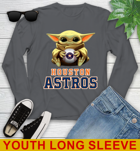 MLB Baseball Houston Astros Star Wars Baby Yoda Shirt 130
