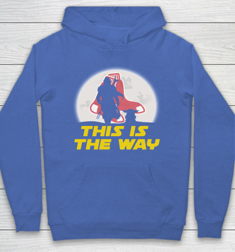 Boston Red Sox MLB Baseball Star Wars Yoda And Mandalorian This Is The Way Hoodie 6