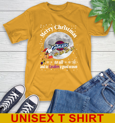 Cleveland Cavaliers Merry Christmas To All And To Cavaliers A Good Season NBA Basketball Sports T-Shirt 2