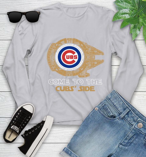 MLB Come To The Chicago Cubs Side Star Wars Baseball Sports Youth Long Sleeve 5