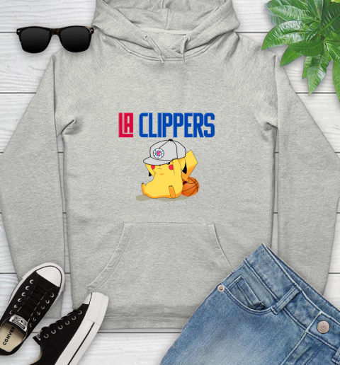 NBA Pikachu Basketball Sports Los Angeles Clippers Youth Hoodie