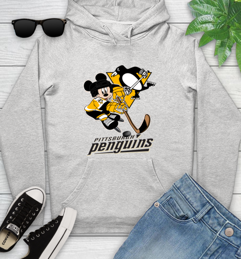 NHL Pittsburgh Penguins Mickey Mouse Disney Hockey T Shirt Youth Hoodie