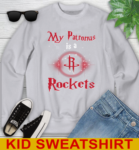 NBA Basketball Harry Potter My Patronus Is A Houston Rockets Youth Sweatshirt 3