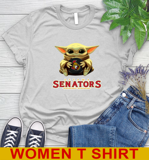 NHL Hockey Ottawa Senators Star Wars Baby Yoda Shirt 89