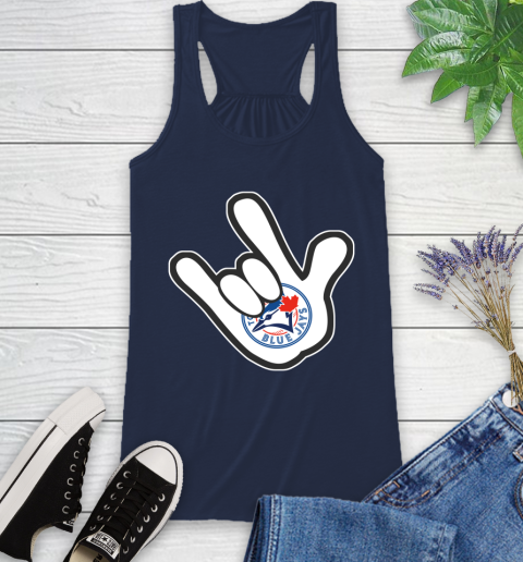 Toronto Blue Jays MLB Baseball Mickey Rock Hand Disney Racerback Tank 10