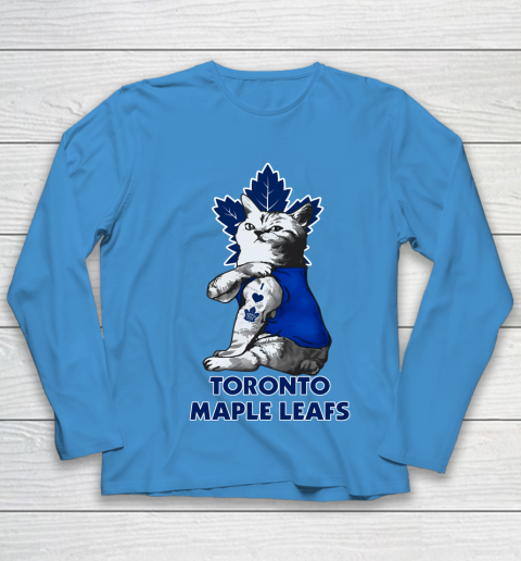 NHL My Cat Loves Toronto Maple Leafs Hockey Youth Long Sleeve 5