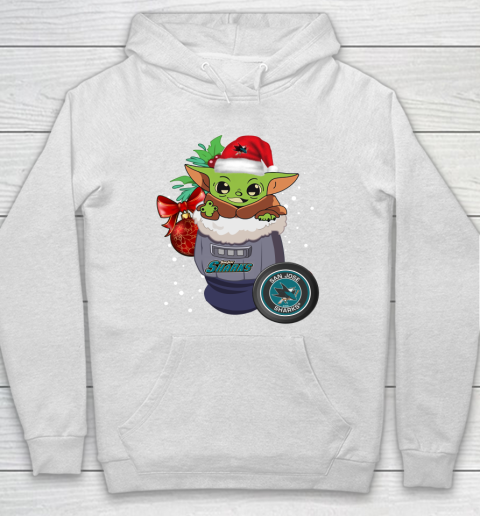 San Jose Sharks Christmas Baby Yoda Star Wars Funny Happy NHL Hoodie