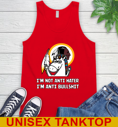 Washington Redskins NFL Football Unicorn I'm Not Anti Hater I'm Anti Bullshit Tank Top 6