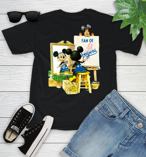 MLB Baseball Los Angeles Dodgers Mickey Drawing Shirt 94