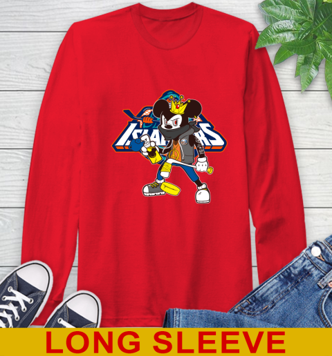 New York Islanders NHL Hockey Mickey Peace Sign Sports Long Sleeve T-Shirt 10