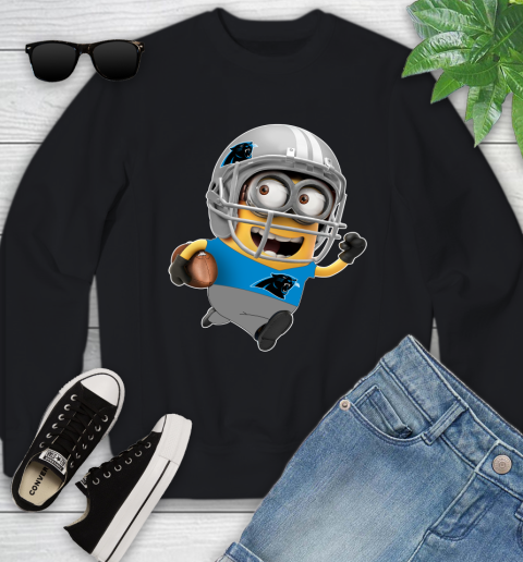 NFL Carolina Panthers Minions Disney Football Sports Youth Sweatshirt 2