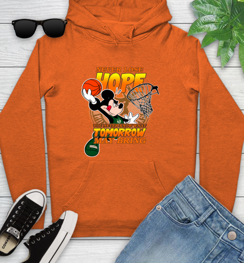 Milwaukee Bucks NBA Basketball Mickey Disney Never Lose Hope Youth Hoodie 4