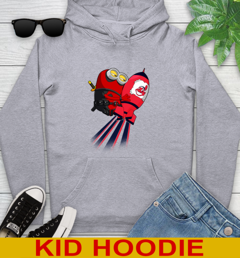 MLB Baseball Cleveland Indians Deadpool Minion Marvel Shirt Youth Hoodie 6