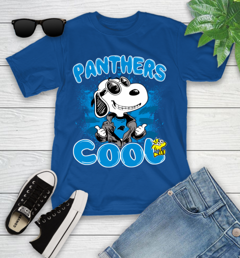 NFL Football Carolina Panthers Cool Snoopy Shirt Youth T-Shirt 10