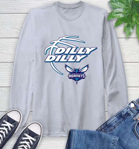 NBA Charlotte Hornets Dilly Dilly Basketball Sports Long Sleeve T-Shirt 6