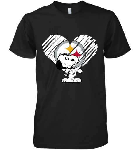 I Love Pitburg Steelers Snoopy In My Heart NFL Premium Men's T-Shirt