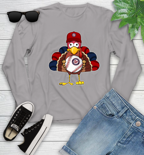 Washington Nationals Turkey thanksgiving Youth Long Sleeve 5
