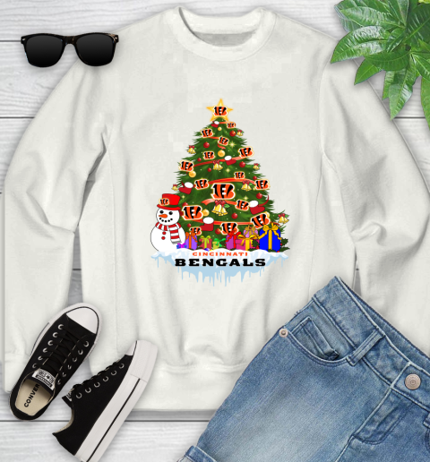Cincinnati Bengals Merry Christmas NFL Football Sports Youth Sweatshirt