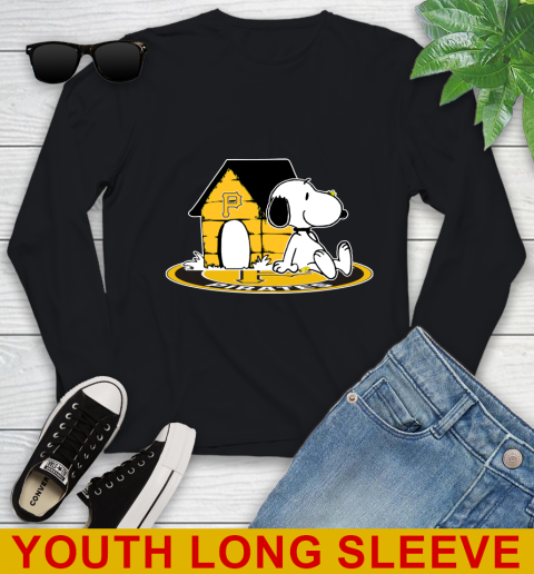 MLB Baseball Pittsburgh Pirates Snoopy The Peanuts Movie Shirt Youth Long Sleeve 2