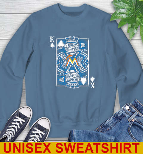 Miami Marlins MLB Baseball The King Of Spades Death Cards Shirt Sweatshirt 10
