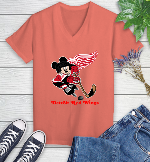 Womens detroit sales red wings shirt