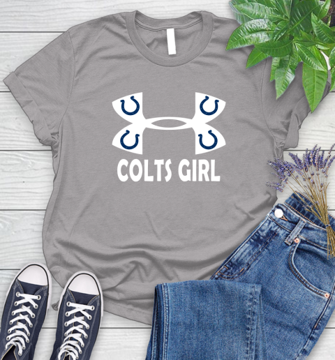 NFL Indianapolis Colts Girl Under Armour Football Sports Women's T-Shirt 5