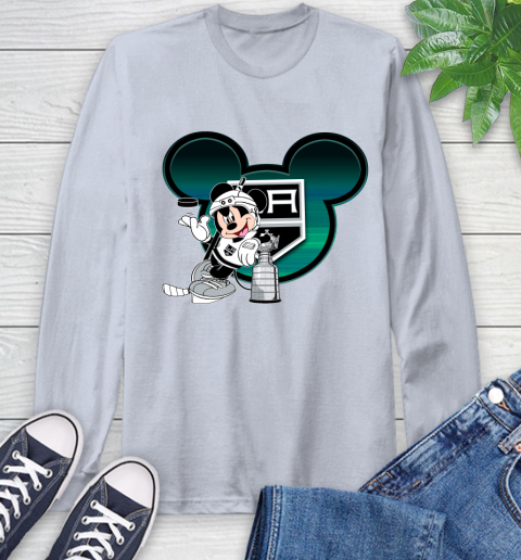 NHL Los Angeles Kings Stanley Cup Mickey Mouse Disney Hockey T Shirt Long Sleeve T-Shirt 6