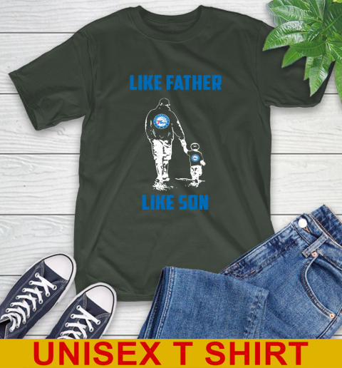 Philadelphia 76ers NBA Basketball Like Father Like Son Sports T-Shirt 6