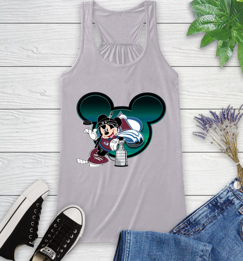 NHL Colorado Avalanche Stanley Cup Mickey Mouse Disney Hockey T Shirt Racerback Tank 5