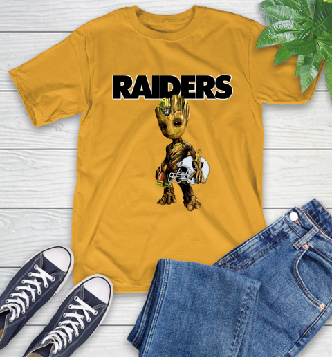Oakland Raiders NFL Football Groot Marvel Guardians Of The Galaxy T-Shirt 3